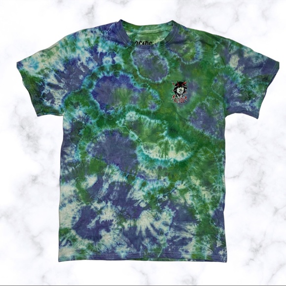 AC/DC Other - AC/DC Tie Dye Band Tee